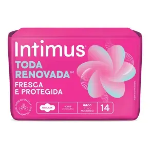 Absorvente Intimus Toda Renovada Dia Suave Com Abas 14 Unidades